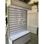 Cellphone Accessories Freestanding Slatwall Display Units With Lockable Sliding