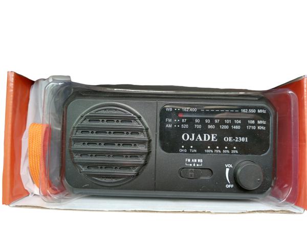 Buy cheap Black OE-2301 Emergency Solar Hand Crank Radio With Aux Input from wholesalers