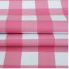 Buy cheap Party Pink Gingham Birthday Rectangle Desk Disposable Table Cloths Covers from wholesalers