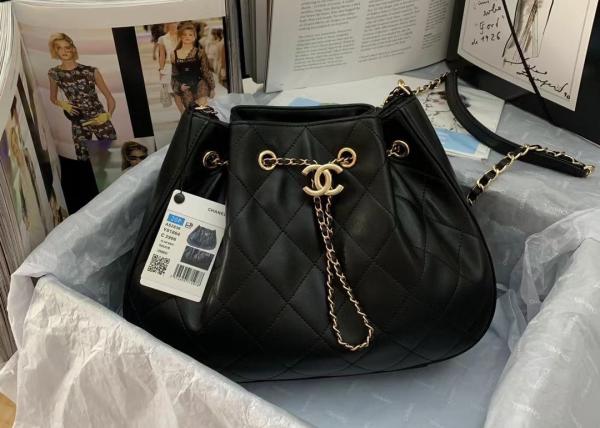 Buy cheap Coco Love Rope Luxury Bucket Bag 32cm Length True Sheepskin Texture from wholesalers