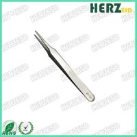 Buy cheap Anti Magnetic ESD Safe Tweezers , ESD Cleaning Tools Flat Round Tip Width 2mm product