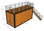 Topshaw 15FT 20FT 10FT Readymade Mobile Kitchen Container Restaurant Shipping