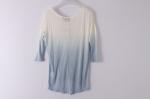 Two Tone Ladies Casual Sweatshirts 100% viscose Dip Dye Shirts