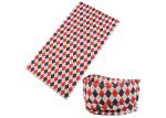 White Black Classical Pattern Fishing Neck Scarf Polyester Bandana