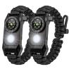 Buy cheap Outdoor LED light survival paracord bracelet multifunctional adjustable bracelet from wholesalers