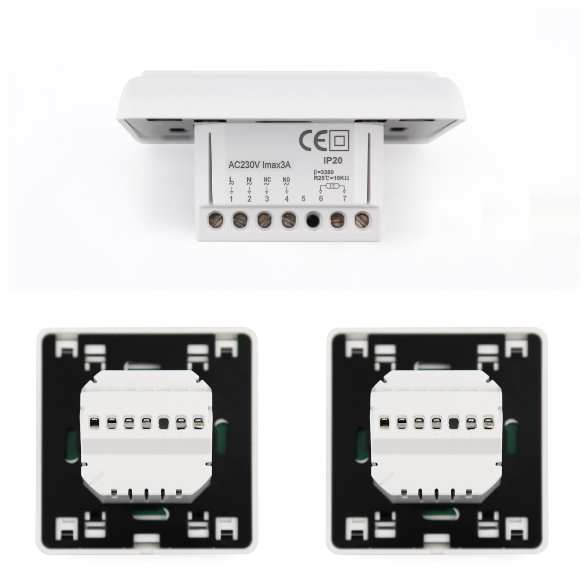 16A 7 - Day Programmable Underfloor Heating Thermostat With White Backlight