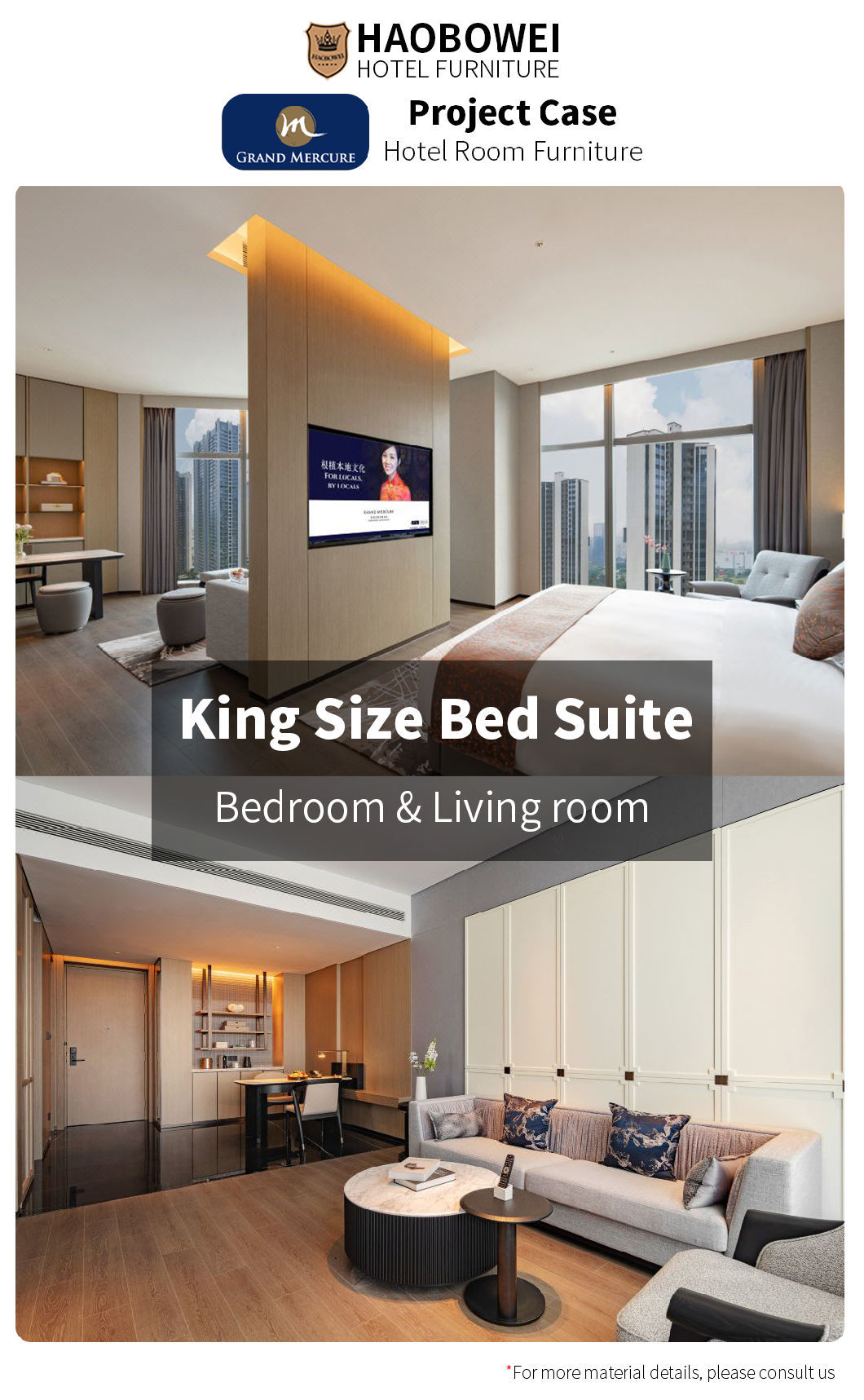 Furniture Foshan China Modern Luxury Double Bedroom Set Factory Five Star Hotel