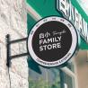 Buy cheap OEM 1cm-30cm Round Outdoor Light Box Double Sided Illuminated Sign from wholesalers