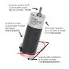 Buy cheap Low Noise Small 37mm Gearbox High Torque 3000rpm 12v 24v 12v24v Magnetic 30w 20 Watt 25 Watt 20kg Load Dc Gear Motor from wholesalers