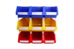 Warehouse Tool Picking Bins Solid Box Style Customized Color Plastic Storage