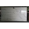 Buy cheap White Quartz Solid Stone Countertops For Kitchen 2.5 G / Cm3 Bulk Density from wholesalers