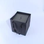 Black Luxury Cardboard Gift Box Packaging Honey Jar And candle With Sponge