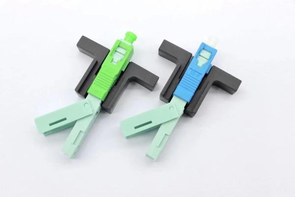 Quality SC Singlemode UPC APC Fast Fiber Optic Connectors For FTTH Network for sale