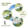 Buy cheap Hot Four-season 10 person Winter Waterproof Outdoor Luxury Hotel Desert Pop Up Air Tent Inflatable Camping Tent for 8 person from wholesalers