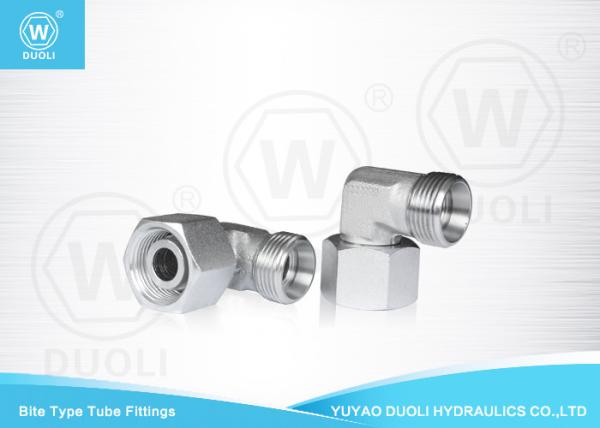 Buy cheap High Pressure 90 Degree Elbow Reducer Tube Adaptor With Swivel Nut Carbon Steel from wholesalers