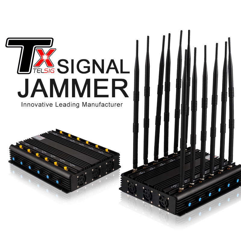 Portable WIFI Signal Jammer Blocker Counter High Frequency For 2G - 5G / Bluetooth