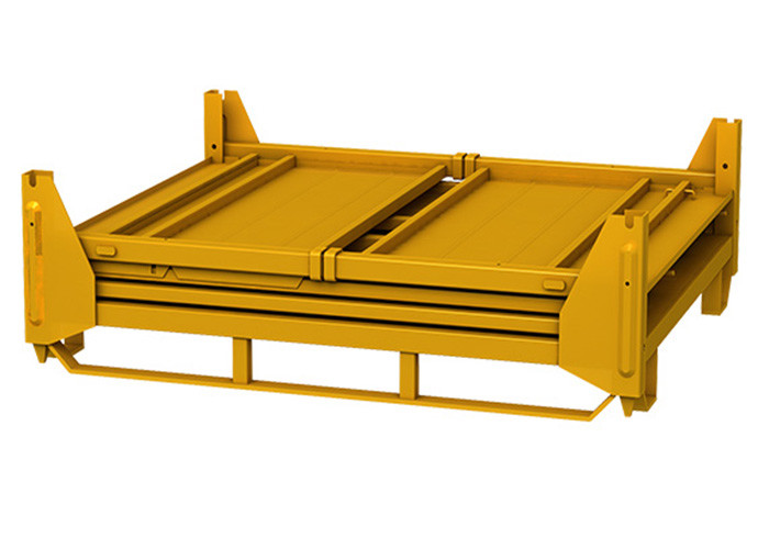 Stacking Corrugated Steel Containers Pallet Box Storage Bins 1200kg