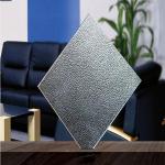 Clear Patterned Tempered Glass For Hotel Shower Room Partition