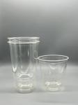 Disposable 20oz PLA Clear Cup With Lid Customized Logo Acceptable