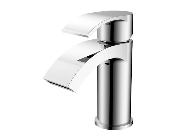 Buy cheap Modern Style Chrome Finish Brass Basin Mixer Faucet For Bathroom T8882W from wholesalers