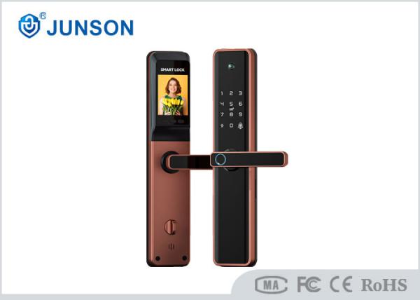 Buy cheap Tuya App Fingerprint Door Locks High Definition Visual Large Screen With Cat Eye from wholesalers