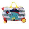 Buy cheap CHILDREN'S MULTI-FUNCTIONAL TROLLEY BOX NEW RIDING SUITCASE MULTI-WHEEL CARTOON BABY SUITCASE RIDING from wholesalers