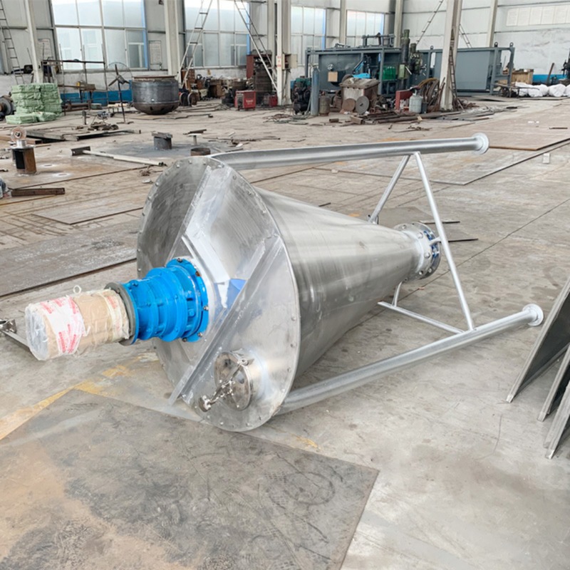 Electric Motor Helix Double Screw Conical Stirring Mixer for Dye and Desiccant Mixing