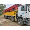 Buy cheap 2020 Used 56m Truck Mounted Concrete Boom Pump for Red Semi-Dry Shotcrete and Materials from wholesalers