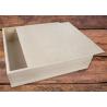 Buy cheap Large Unfinished Wood Box Personalized Natural Color Storage Tray, Wooden Tray With Lid OEM Service from wholesalers