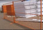 Hot Dipped Galvanized Wire Fence Panels , Movable Fence Temporary Fence