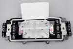 Black Fiber Optic Enclosure 48 Core 2 Inlet 2 Outlet ROHS Certification