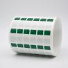Buy cheap 12*23.5-9.5mm 1.5mil Cable lable Green Matte Translucent Water Resistant Vinyl Cable Label from wholesalers