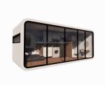 Modern 20ft 40ft Prefab House Outdoor Tiny Pod Coffee House Mobile Working Apple