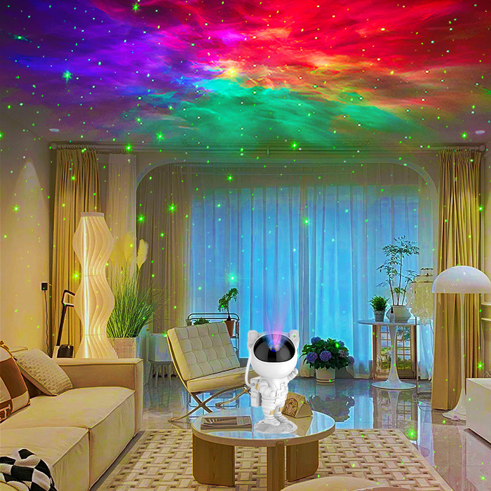 ROHS Remote Control Astronaut Galaxy Lamp , USB Astronaut Projector Night Light