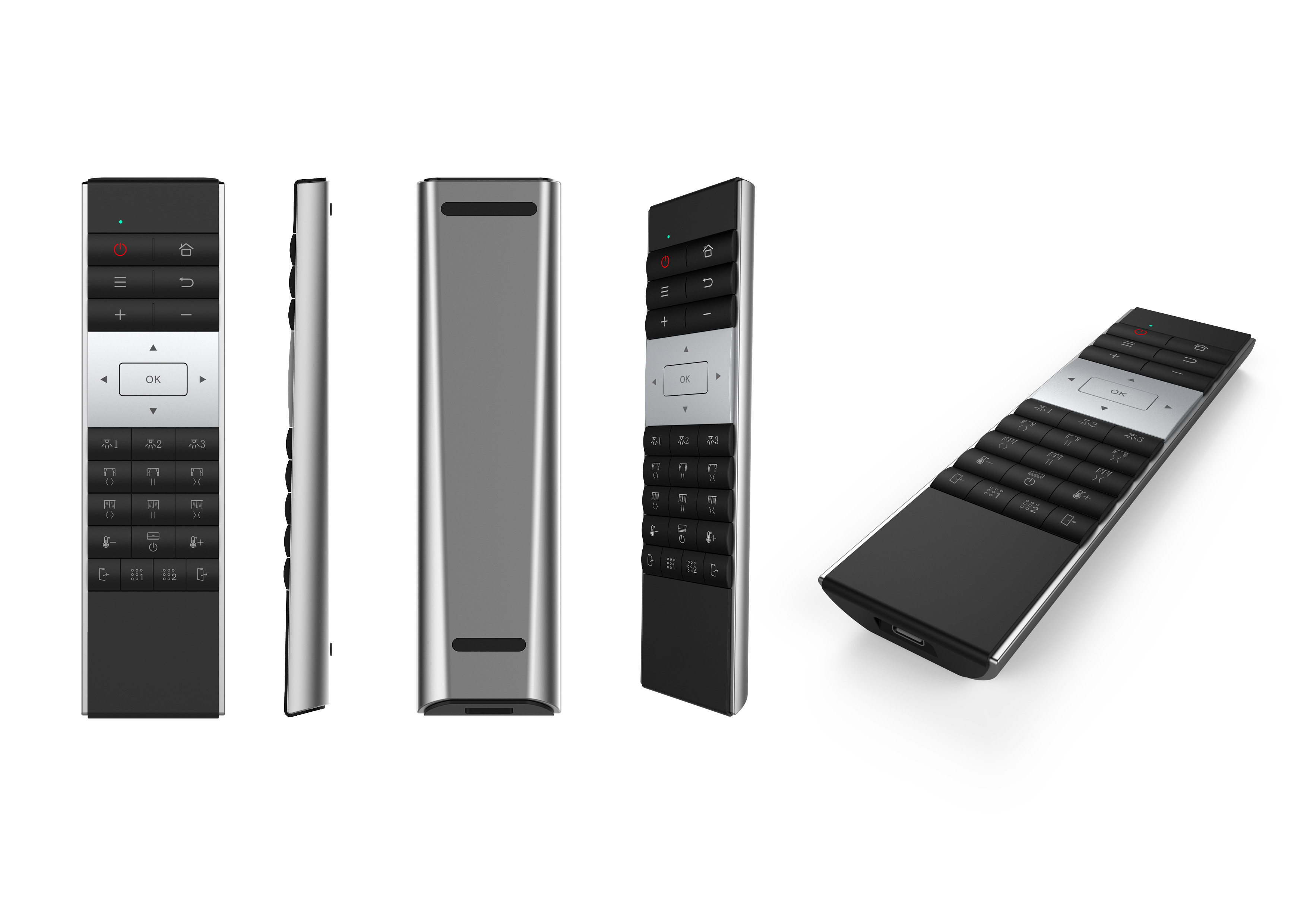 Mortise Hotel Rfid Waterproof Door Lock Universal Tv Remote Control Silver Gray Color