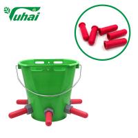 Buy cheap Crash Resistance Animal Feeding Tools White 8 Liter Volume Cattle Lick Buckets product