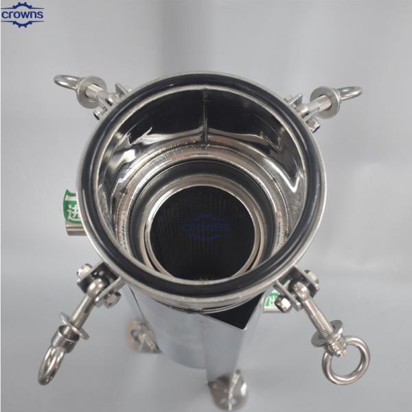High Flow Heat Resisting Stainless Steel Beer Filter Stainless Steel Bag Filter