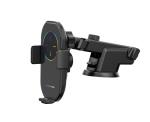 10W Car Phone Mount Wireless Charger ABS Plastic Coating OEM Logo