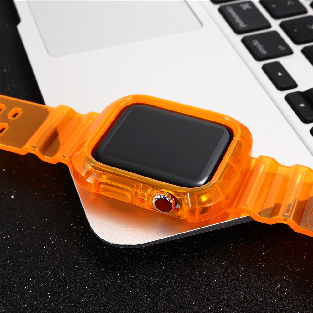 Light Weight Smart Watch Replacement Bands TPU Neon Color Anti Shock For Iwatch