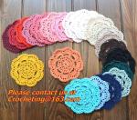 Multi Round Hand Made Crochet doily/placemat coasters/placemat set/shabby chic
