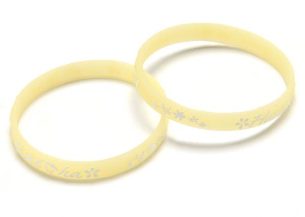 Buy cheap Fitness Center Embossed Silicone Bracelets Waterproof Customized Color from wholesalers