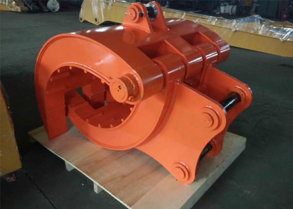 Buy cheap Q345B NM400 Excavator Thumb Grab Hitachi Orange Color 990 mm Bucket Width from wholesalers