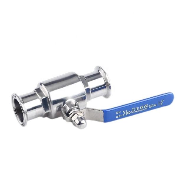 1''-8'' Standard Stainless Steel Ss 304 316 Sanitary Tri-Clamp Ball Valve with