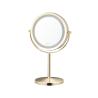 Buy cheap Round Metal Standing Makeup Mirror With Led Lights from wholesalers