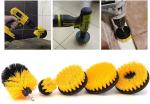 White Electric Extrusion Molding Scrubber Drill Brush Kit 3Pcs Household