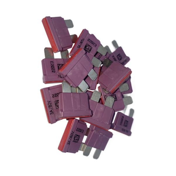FKS Medium Auto Blade Fuses ATO ATC 3A 80VDC Purple Violet 166.7000.4302
