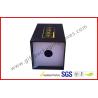 Buy cheap Paper Wine Bottle Gift Box With Golden Embossed Text / Rigid White Wine Box from wholesalers