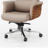 Buy cheap High Back Executive Office Chair Genuine Leather Adjustable Headrest Hot Sale Market Metal Swivel Chair from wholesalers