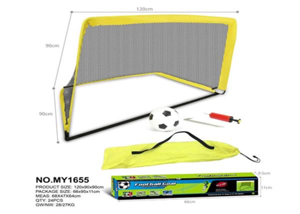 Buy cheap 120 CM Foldable Pop Up Soccer Goal Set Children's Play Toys W / Carry Bag Yellow from wholesalers