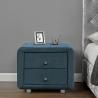 Buy cheap Nightstand With 2 Drawers, Bedside Table Small Dresser With Fabric Bins For Bedroom from wholesalers